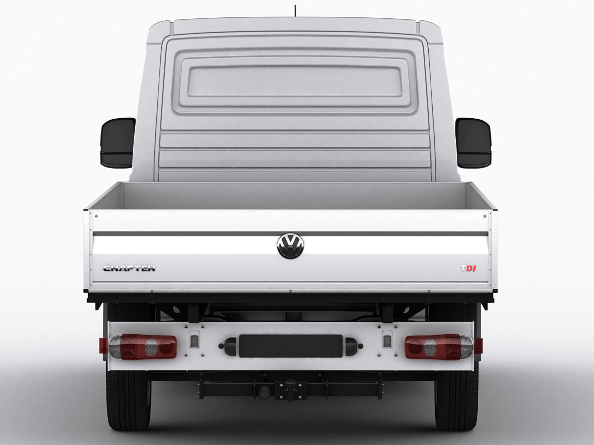 VW Crafter 2017 single cab pickup 3D model_12