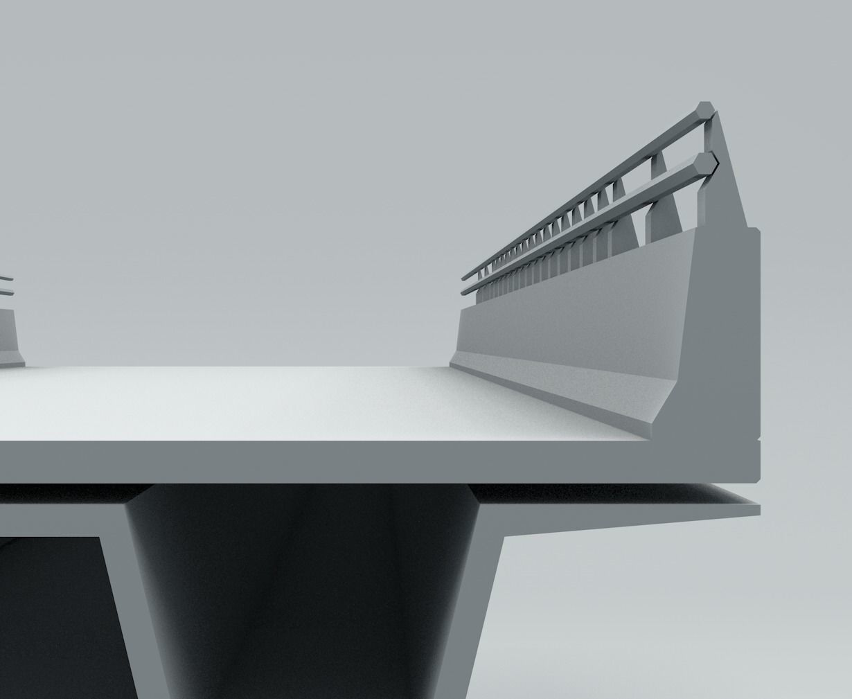 Beam Bridge Low-poly 3D model_6
