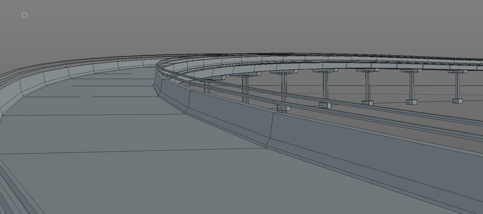 Beam Bridge Low-poly 3D model_8