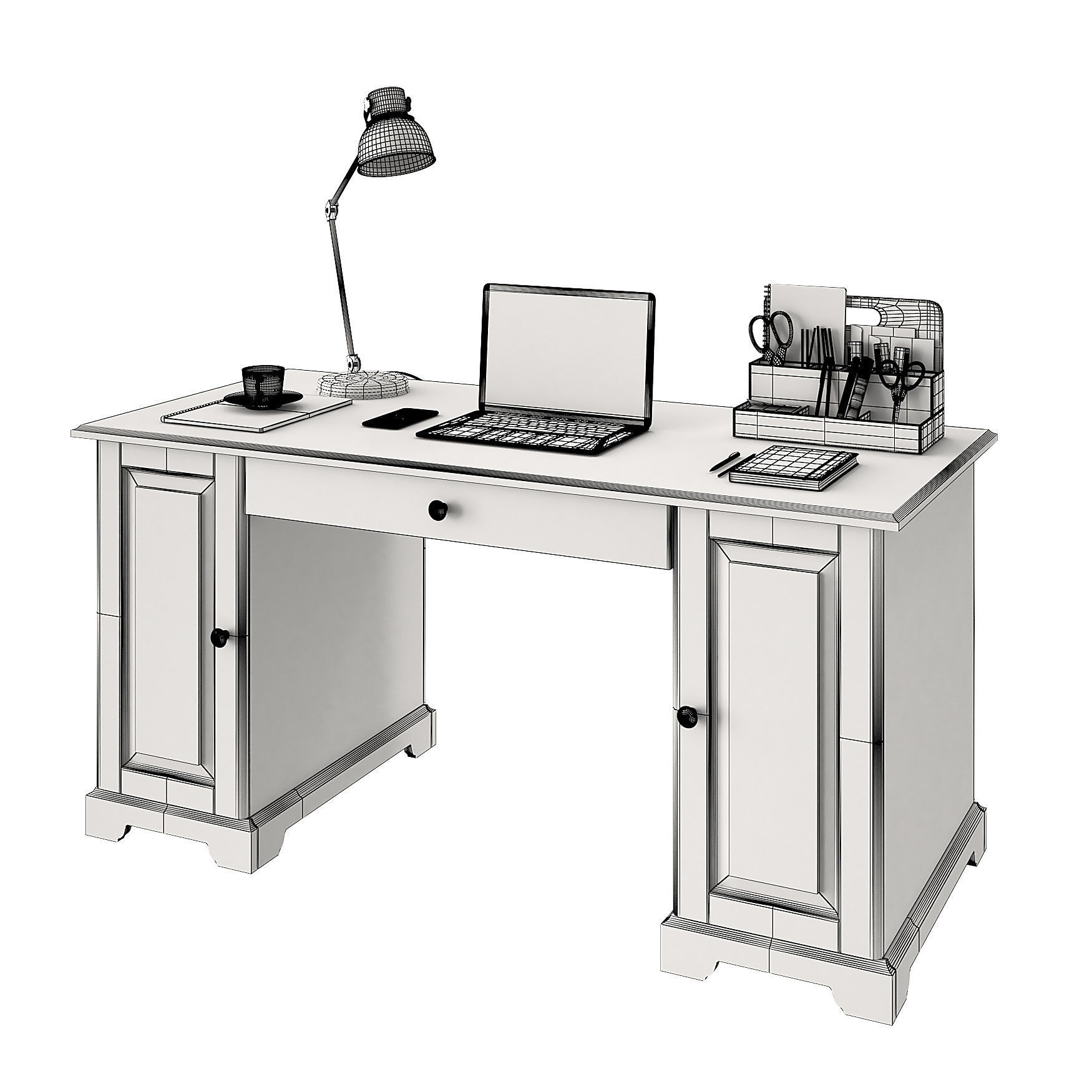 Liatorp Desk  3D model_1