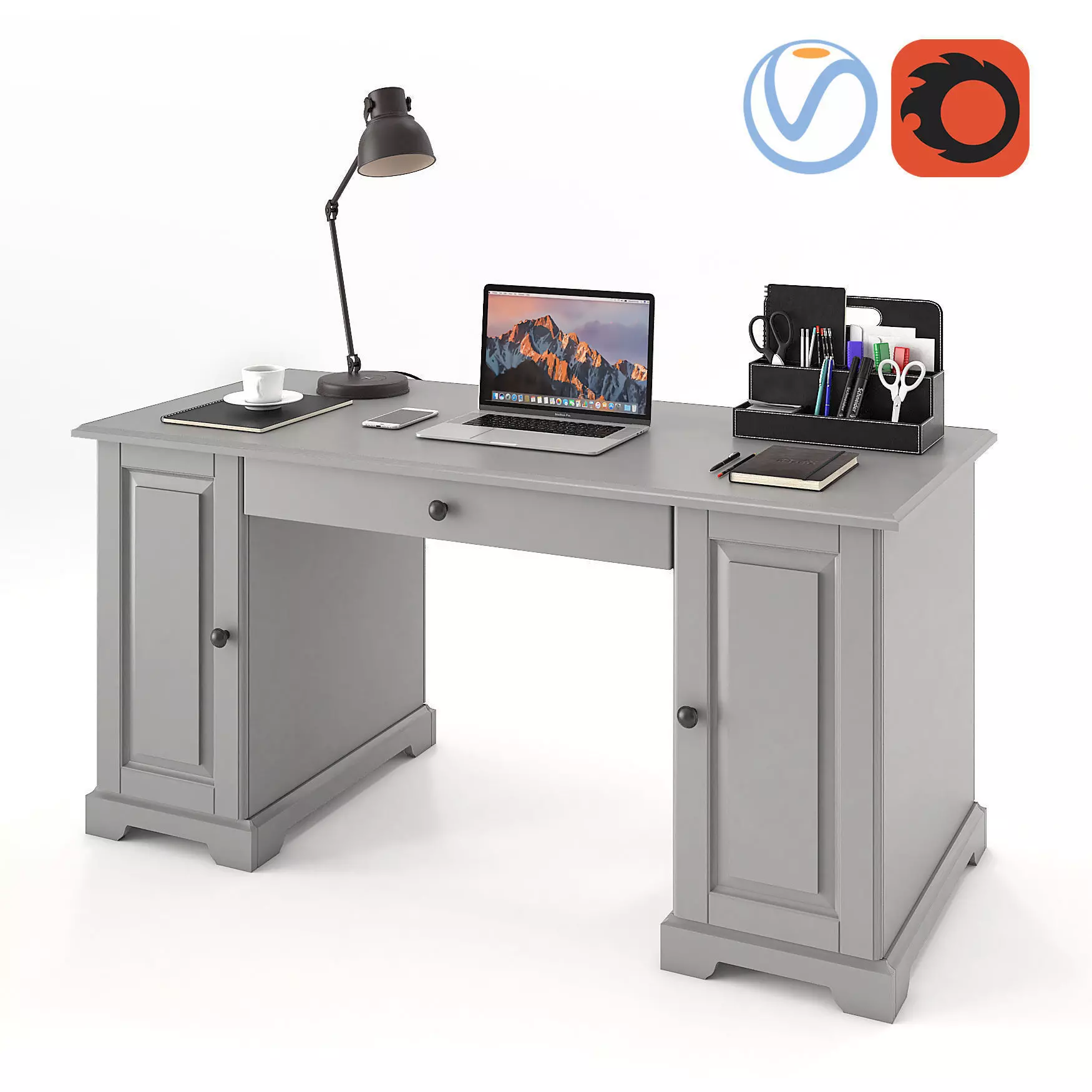 Liatorp Desk  3D model_0