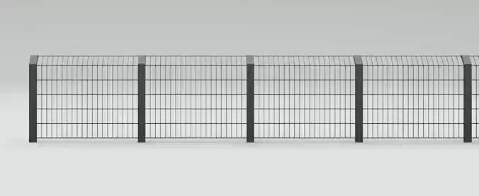 Fence wire 3D model Fence wire 3D model