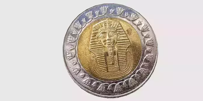 ANTIQUE EGYPT POUND COIN