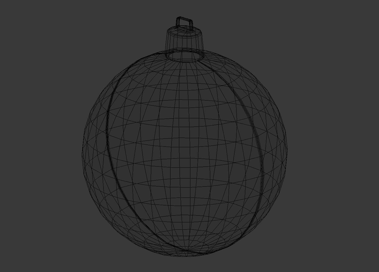 Black and White Baubles Collection with Hooks 3D model_18