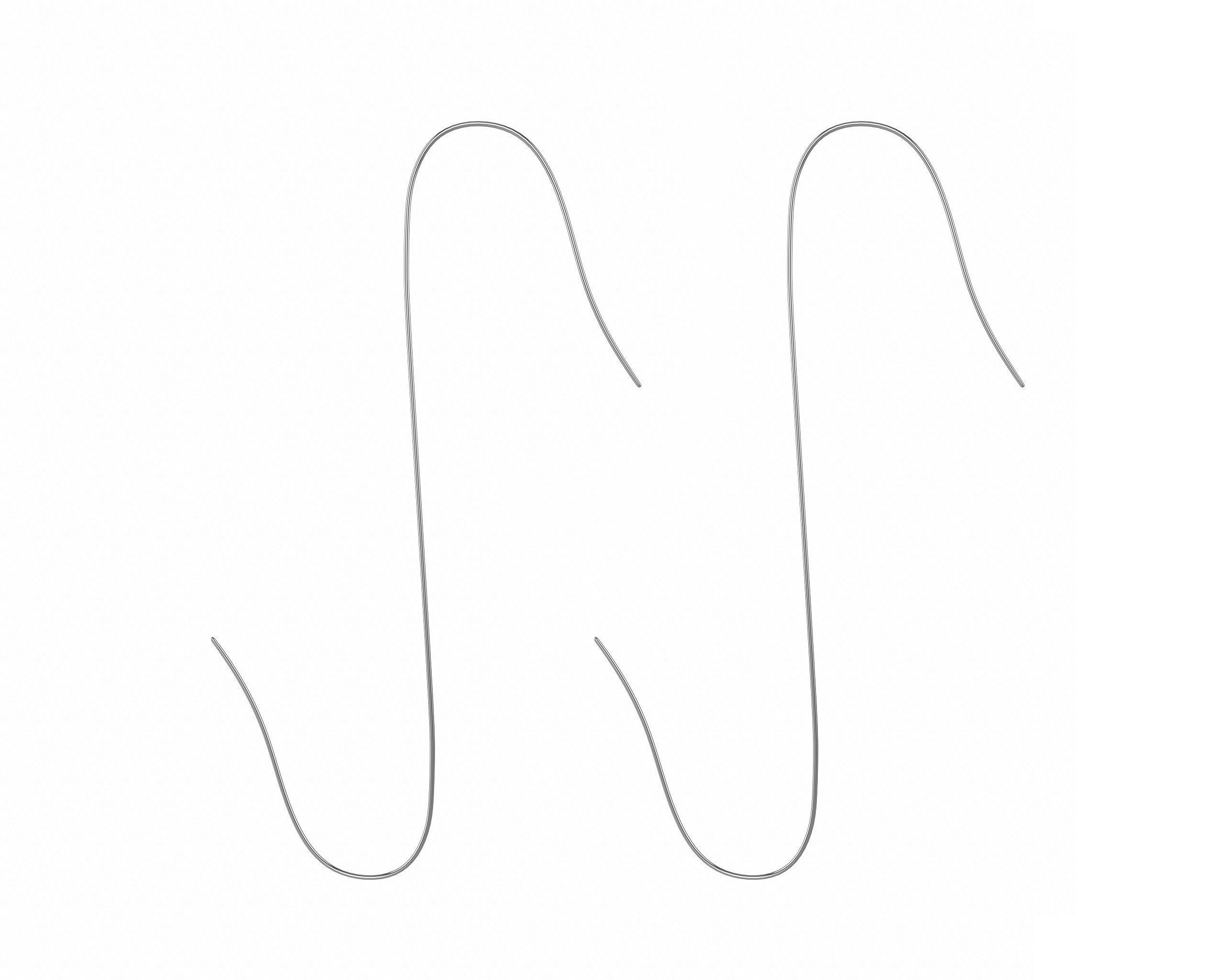 Black and White Baubles Collection with Hooks 3D model_11