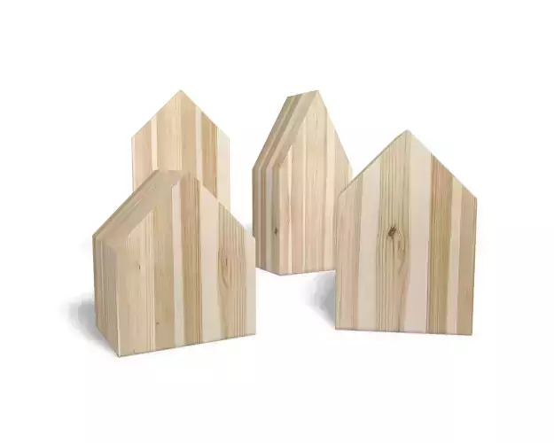 Miniature Wooden Houses - Decoration