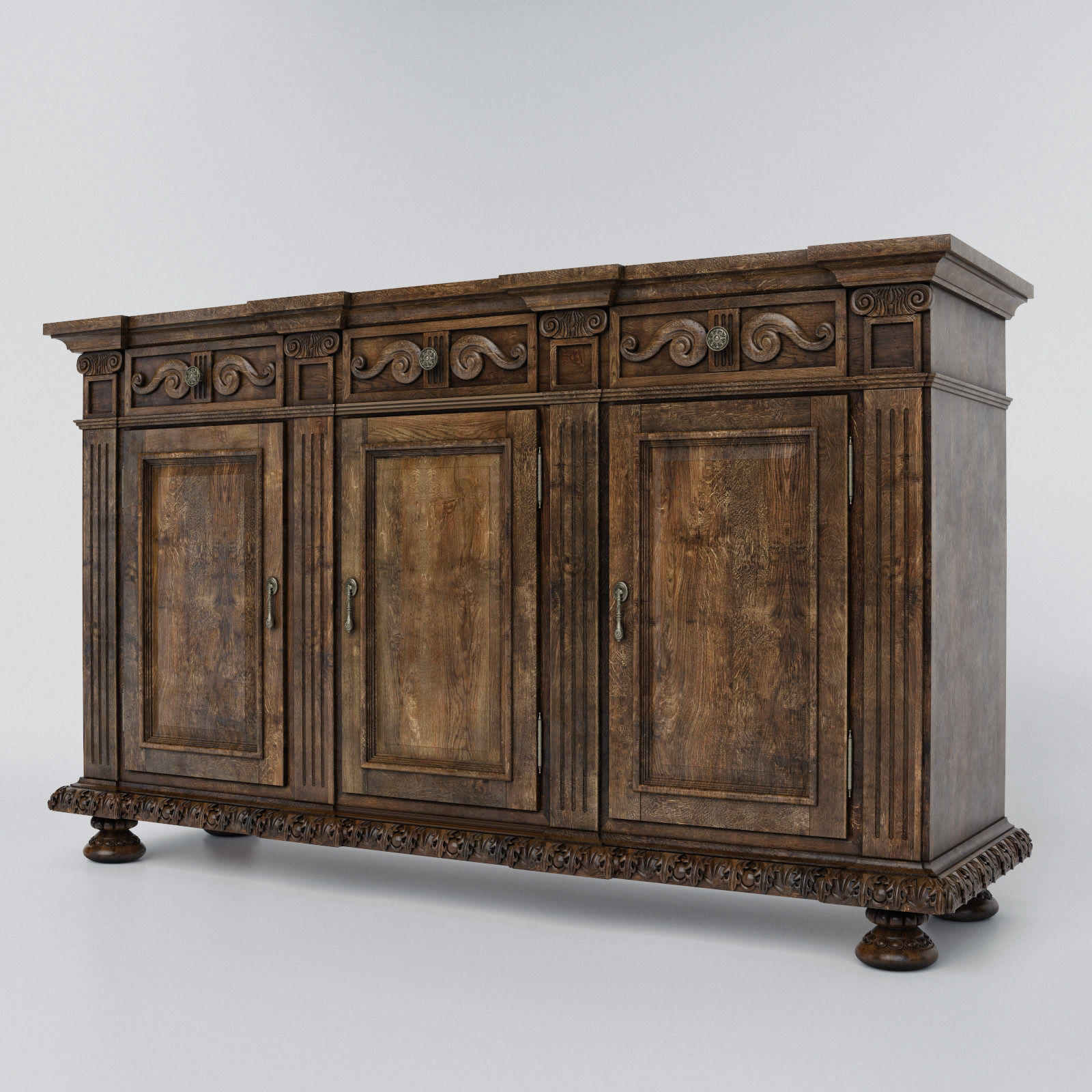 Hooker Rhapsody Credenza 3D model_3