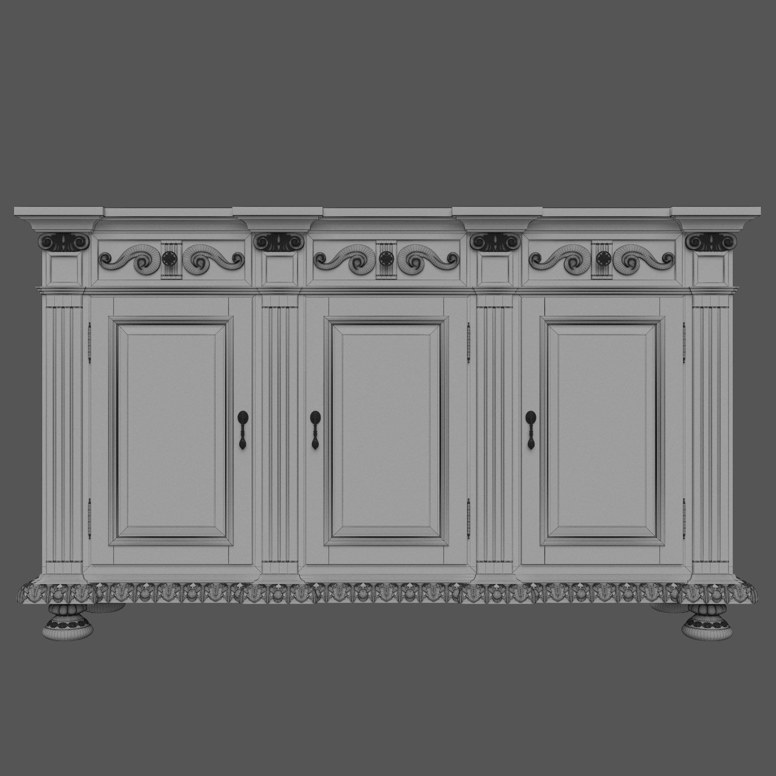 Hooker Rhapsody Credenza 3D model_9