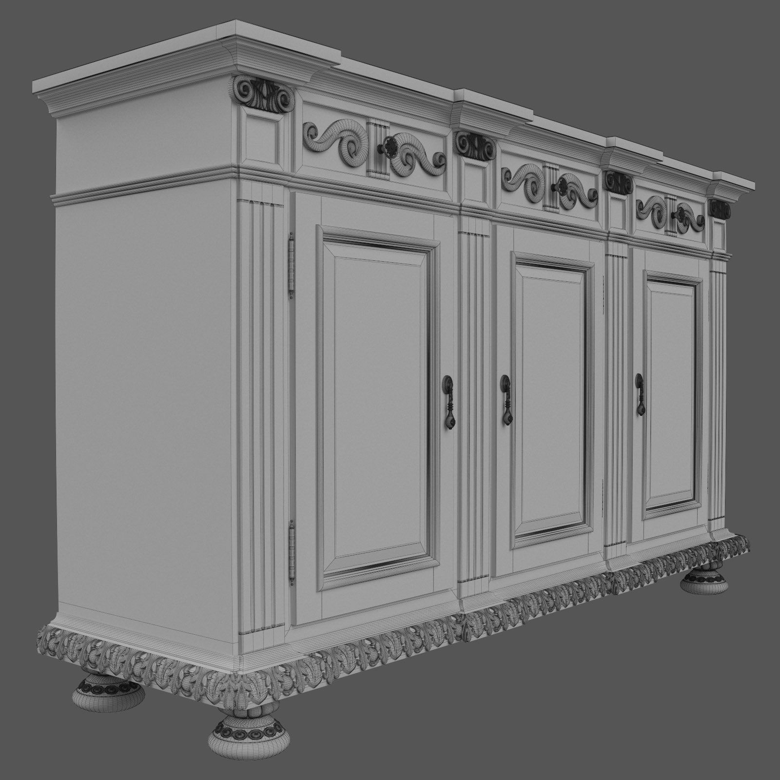 Hooker Rhapsody Credenza 3D model_10