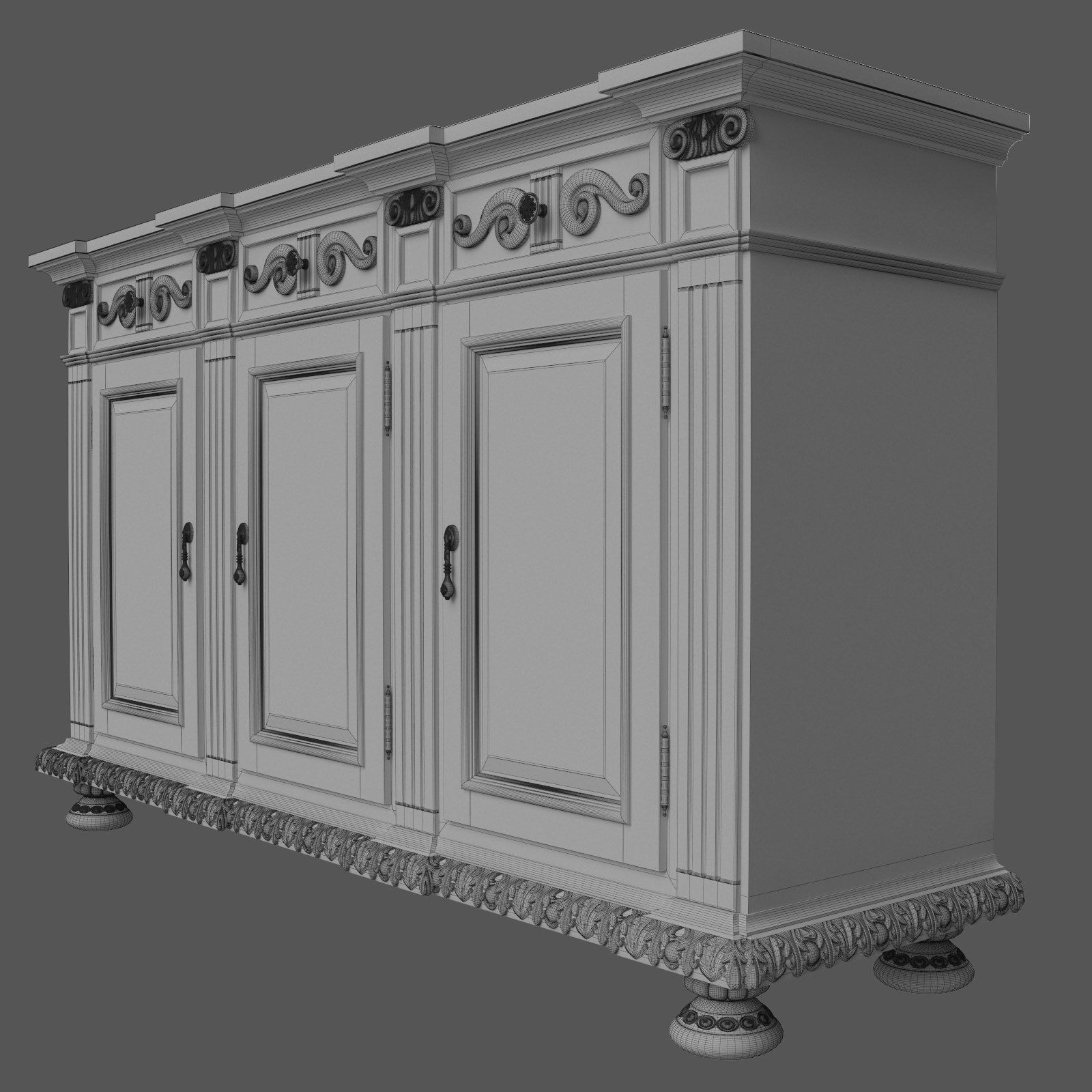 Hooker Rhapsody Credenza 3D model_13