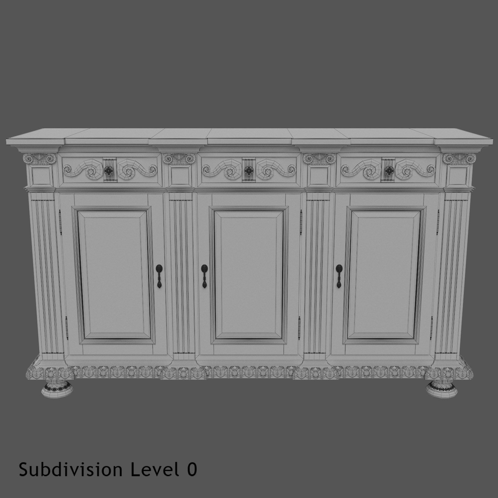 Hooker Rhapsody Credenza 3D model_15