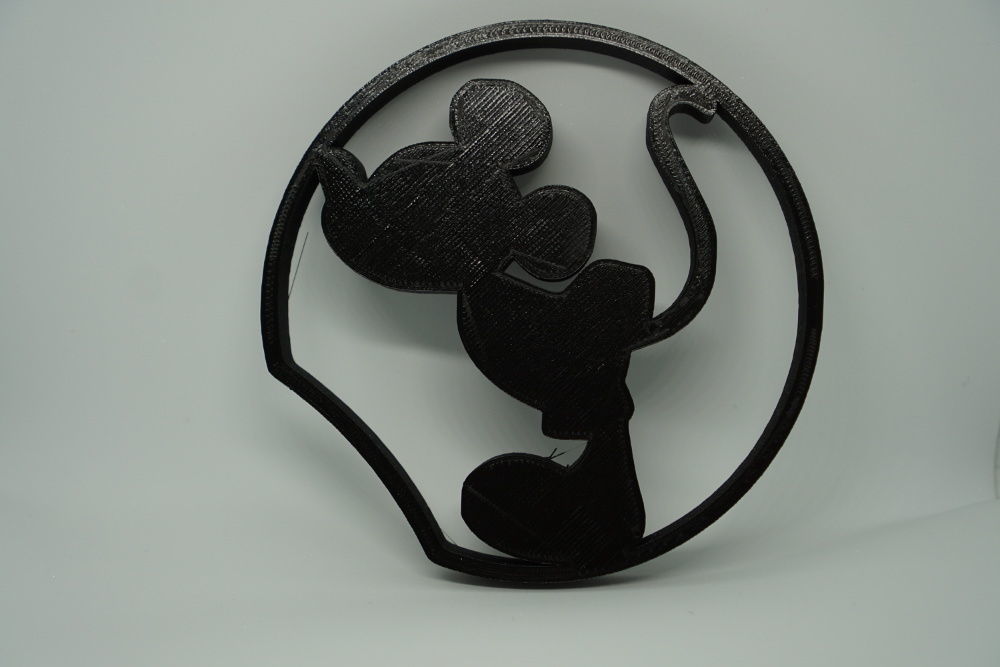 Disney Inspired Mouse Ears - Kissing Mickey 3D print model_1