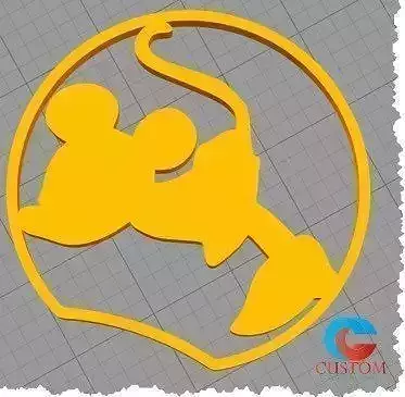 Disney Inspired Mouse Ears - Kissing Minnie 3D print model