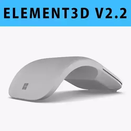 E3D - Microsoft Surface Arc Mouse 3D model