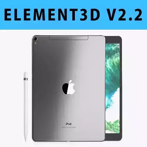 E3D - iPad Pro 10 5 Inch Cellular Space Grey 3D model