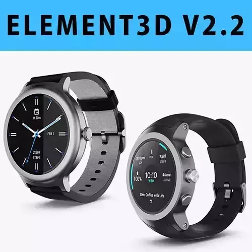 E3D - LG Watch Sport  Watch Style Collection 3D