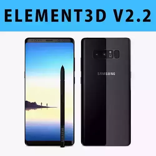 E3D - Samsung Galaxy Note 8 Midnight Black