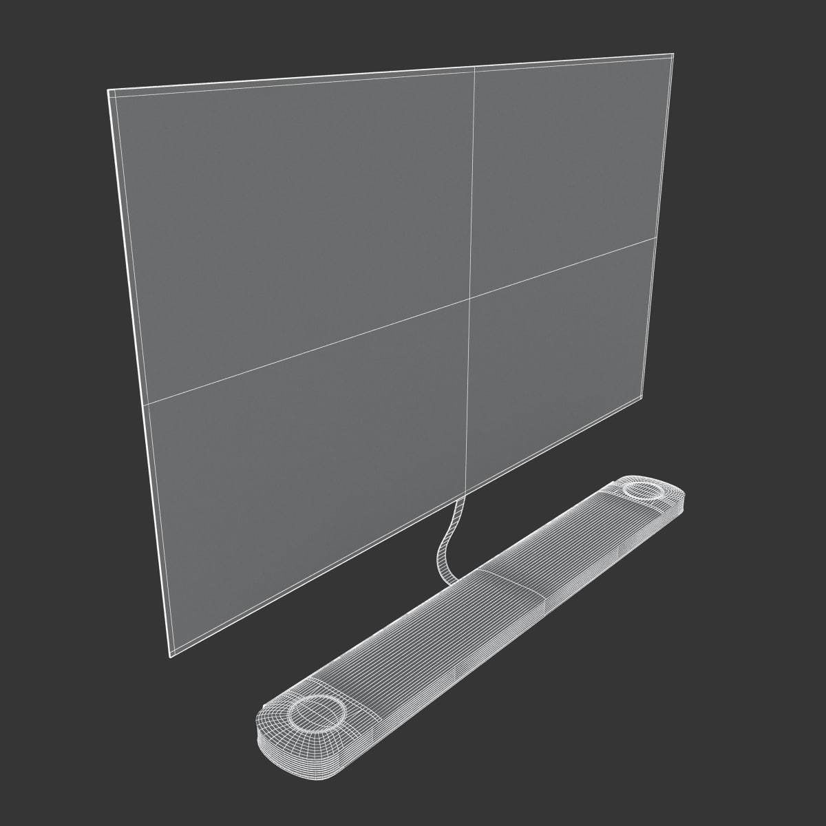 E3D - LG SIGNATURE OLED TV W 65 Inches model 3D model_6