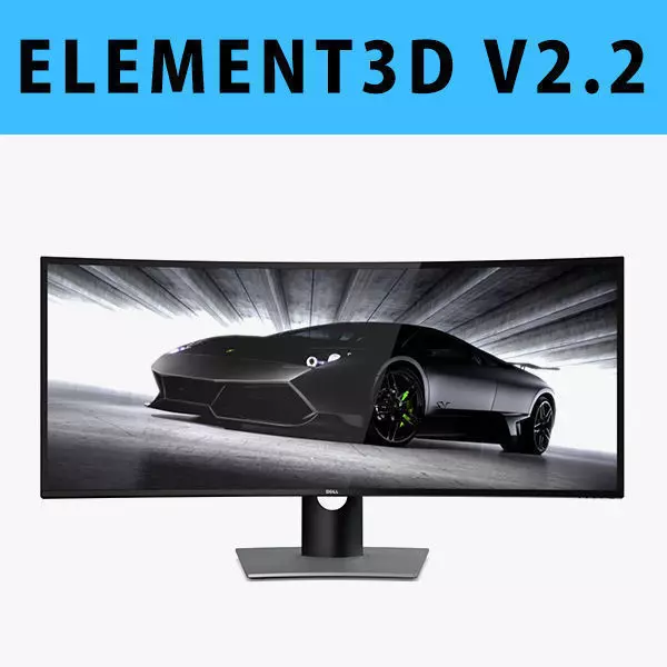 E3D - Dell UltraSharp 38 Curved Monitor U3818DW 3D model 3D model