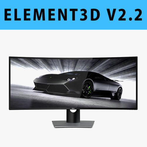 E3D - Dell UltraSharp 38 Curved Monitor U3818DW 3D model 3D model