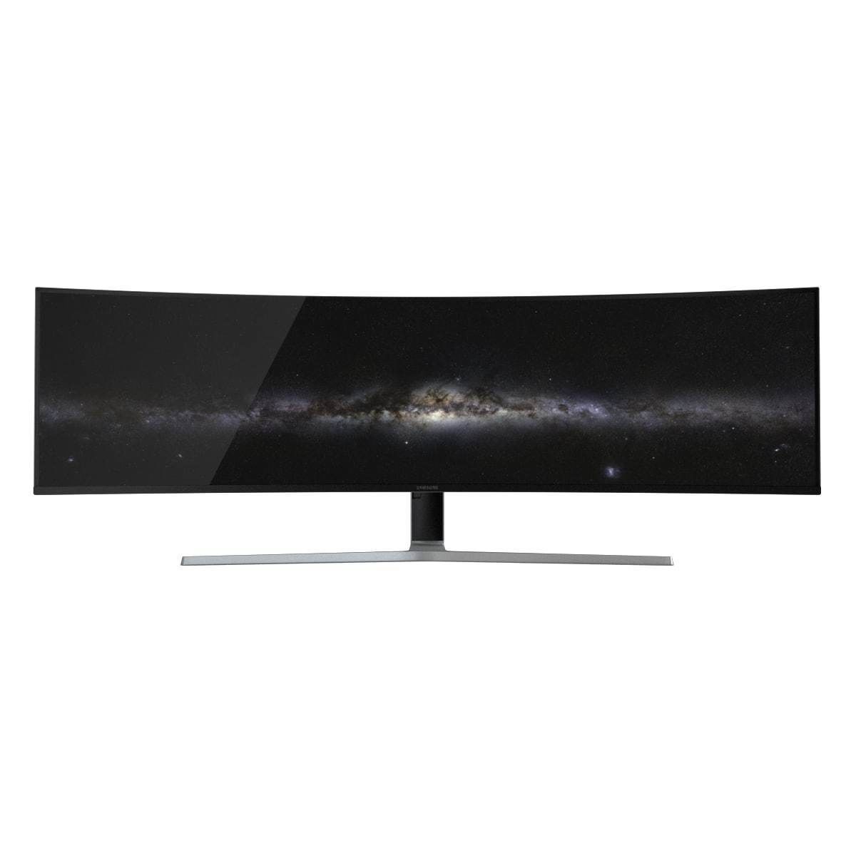 E3D - Samsung 49 Inches CHG90 QLED Gaming Monitor 3D model 3D model_1
