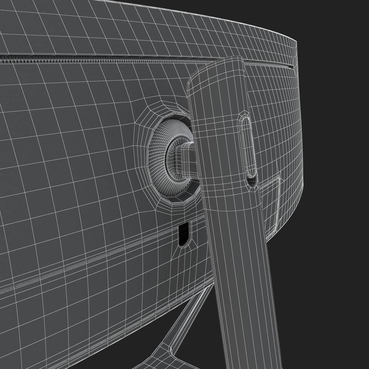 E3D - Samsung 49 Inches CHG90 QLED Gaming Monitor 3D model 3D model_9