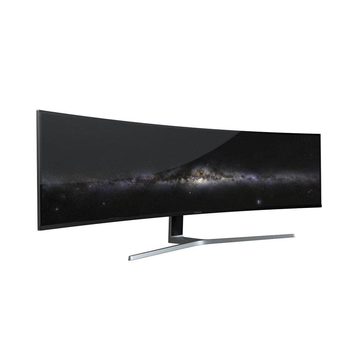E3D - Samsung 49 Inches CHG90 QLED Gaming Monitor 3D model 3D model_5