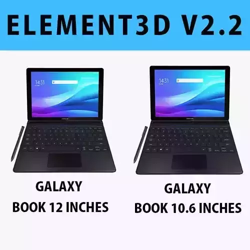 E3D - Samsung Galaxy Book 12 10 6 Collection 3D 3D model