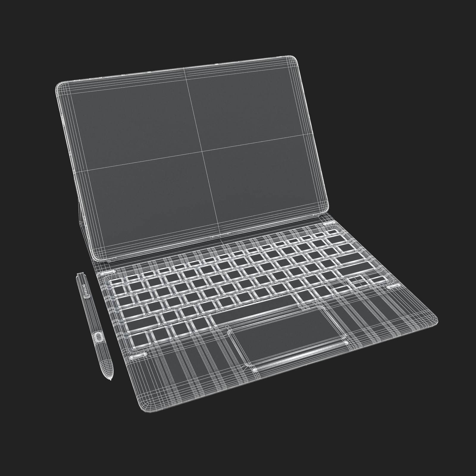 E3D - Samsung Galaxy Book 12 10 6 Collection 3D 3D model_13