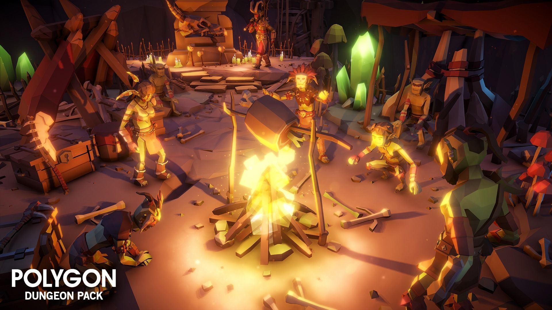 POLYGON - Dungeon Pack Low-poly 3D model_5