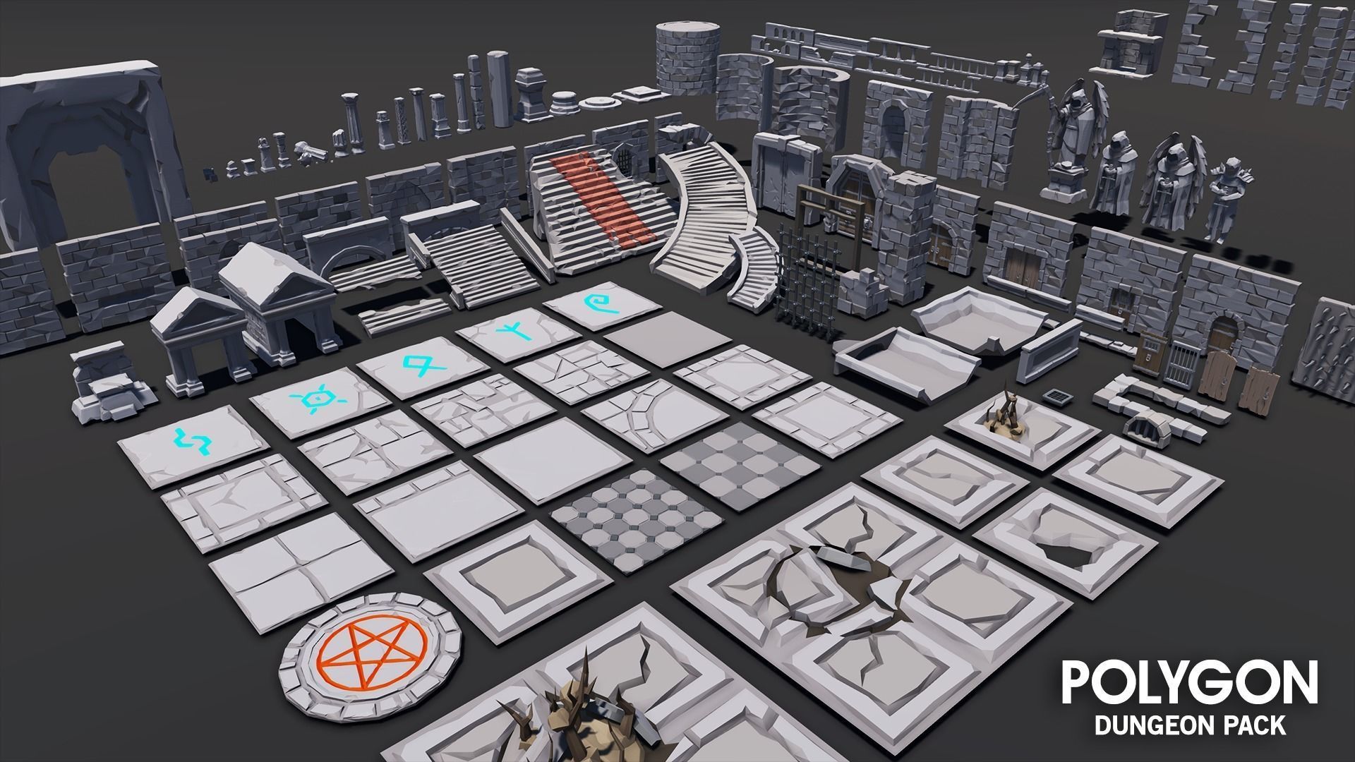 POLYGON - Dungeon Pack Low-poly 3D model_21
