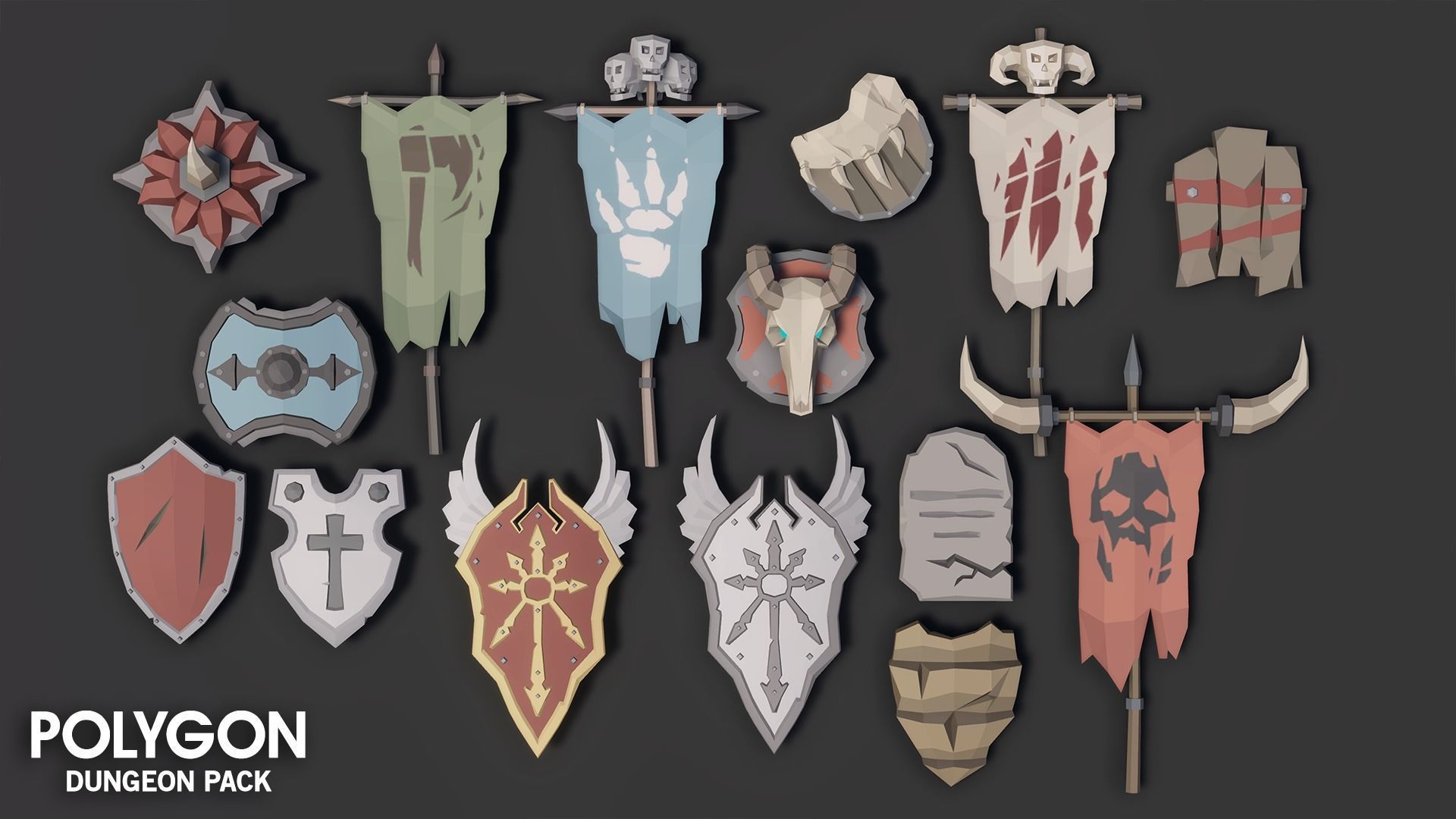POLYGON - Dungeon Pack Low-poly 3D model_15