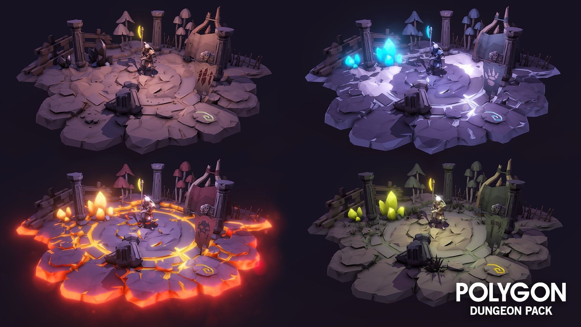 POLYGON - Dungeon Pack Low-poly 3D model_14