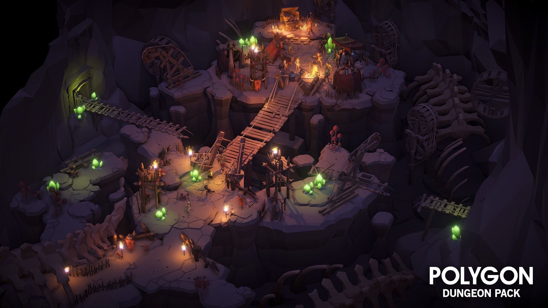 POLYGON - Dungeon Pack Low-poly 3D model_12