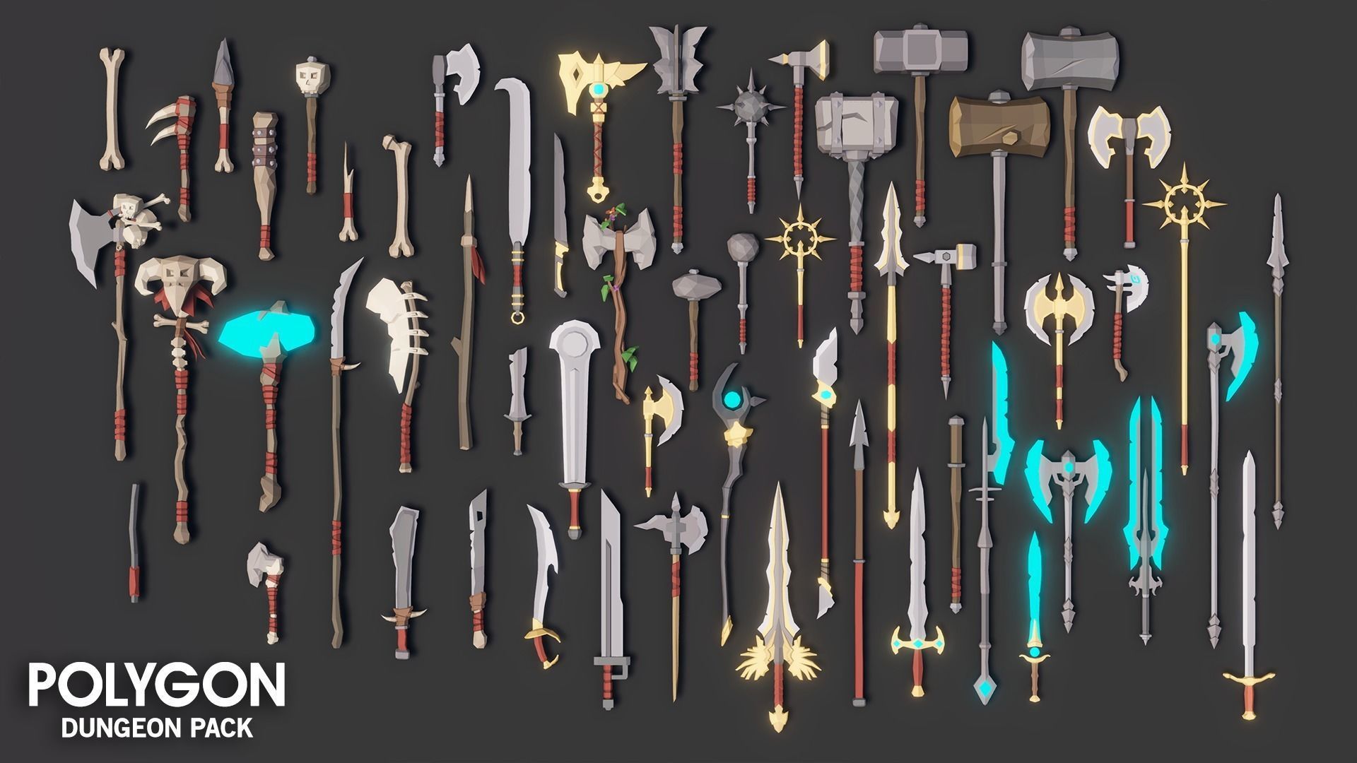 POLYGON - Dungeon Pack Low-poly 3D model_17