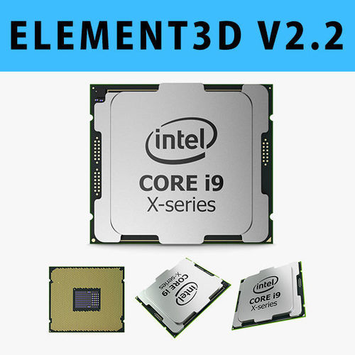 E3D - Intel Core i9 X-series Processor 3D model 3D 3D model