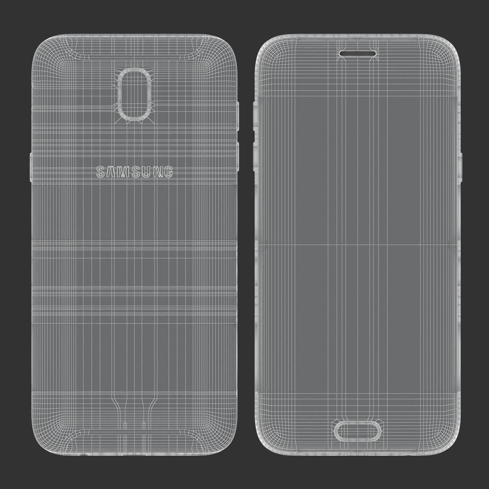 E3D - Samsung Galaxy J5 Official 2017 Black 3D model 3D model_9