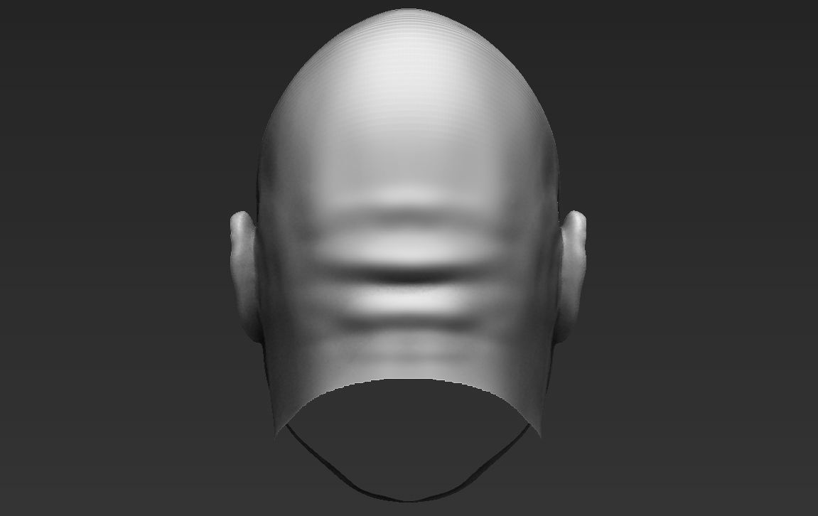 Dwayne The Rock Johnson standard version only mesh 3D model_4
