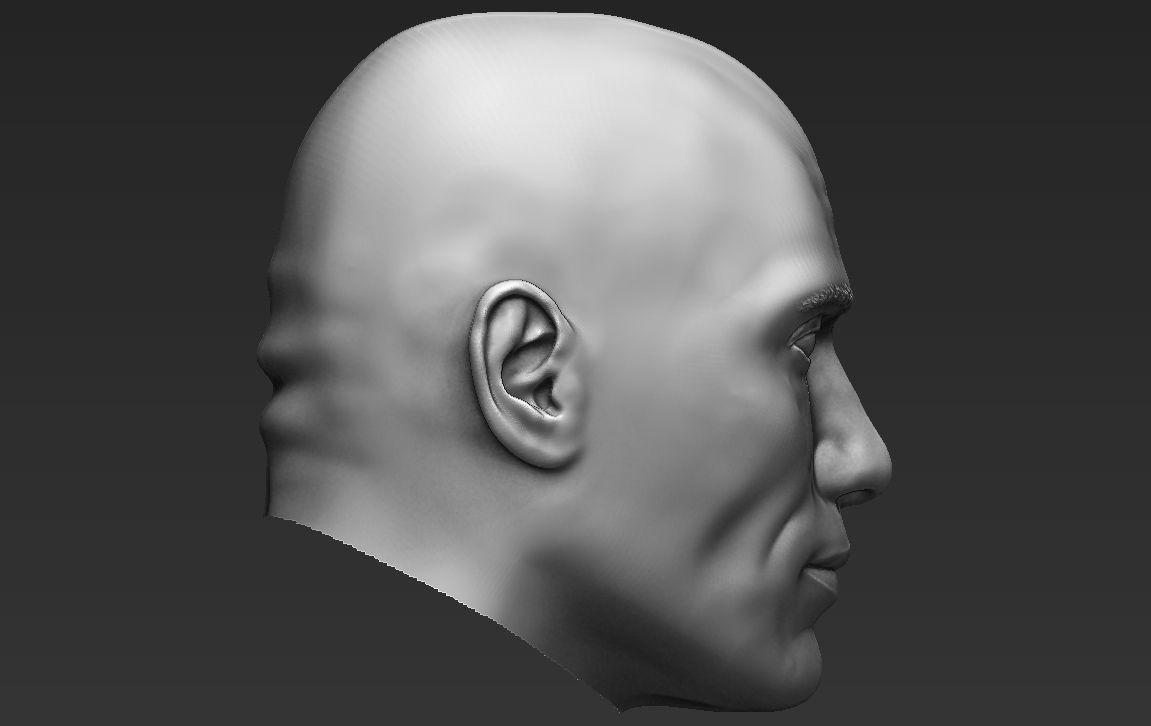 Dwayne The Rock Johnson standard version only mesh 3D model_7
