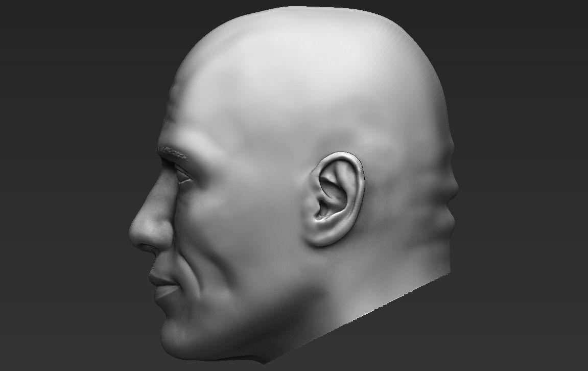 Dwayne The Rock Johnson standard version only mesh 3D model_5