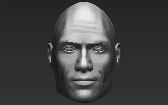 Dwayne The Rock Johnson standard version only mesh 3D model
