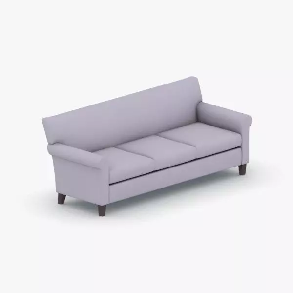 1117 - Sofa Low-poly 3D model_0