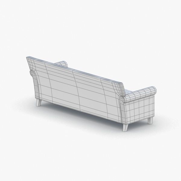 1117 - Sofa Low-poly 3D model_3