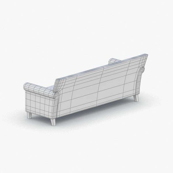 1117 - Sofa Low-poly 3D model_4