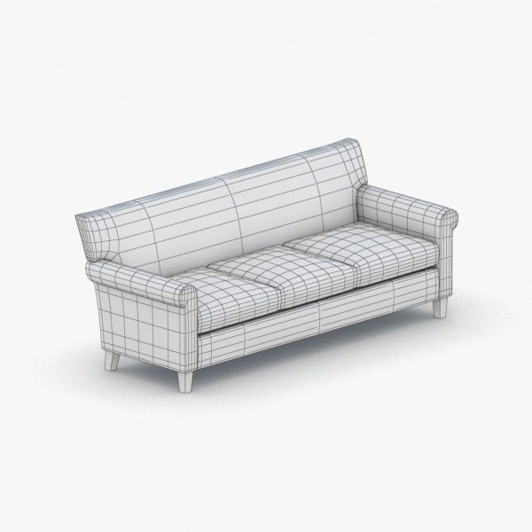 1117 - Sofa Low-poly 3D model_2