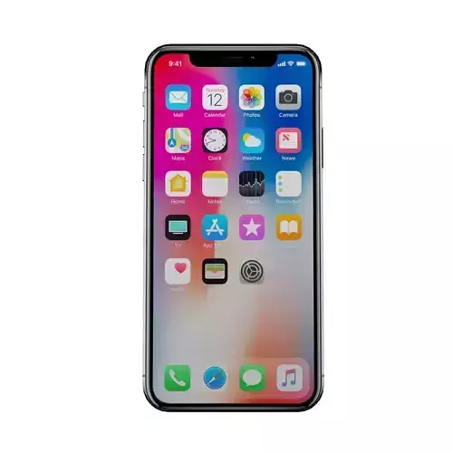Low poly iPhone X 3D model for AR VR and Game ready Low-poly 3D model