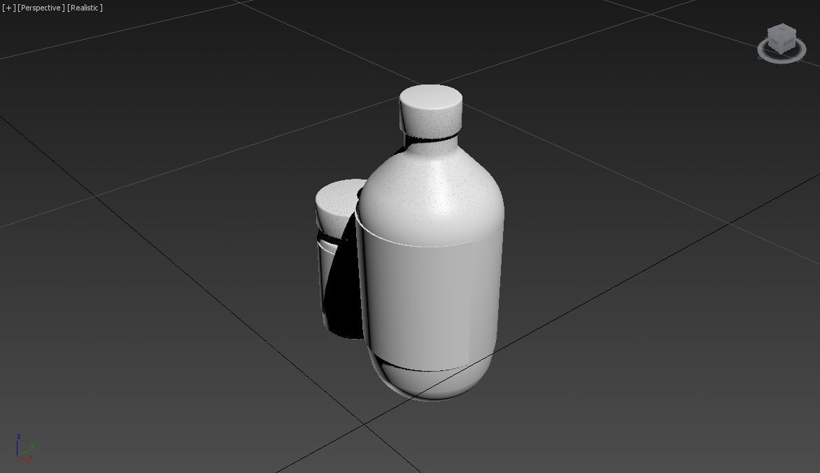 Bath Oil Bottles Low-poly 3D model_18