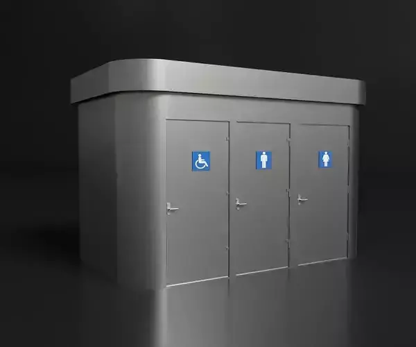 Portable toilet 3D model