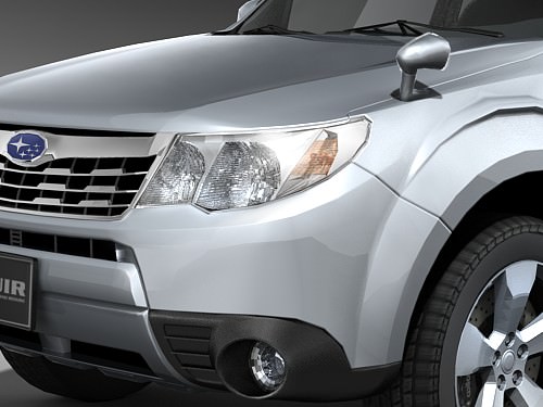 Subaru forester midpoly 3D model_2