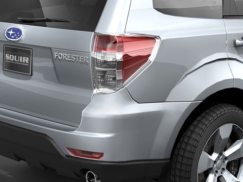 Subaru forester midpoly 3D model_3